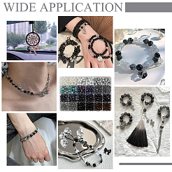 600шт. Набор круглых стеклянных бусин&nbsp;DIY-FG0006-71