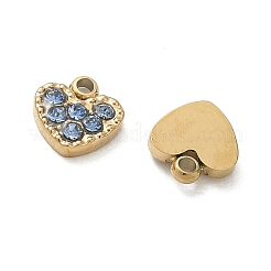Dijes de circonita cúbica micropavé de acero inoxidable 304&nbsp;CU-CBA5775-02G