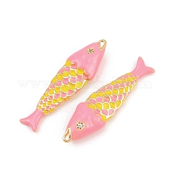 Pendentifs d'émail en laiton &nbsp;KK-CBA6818-03G-04