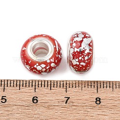 Европейские бусины-рондель из непрозрачной смолы RESI-Z046-03J