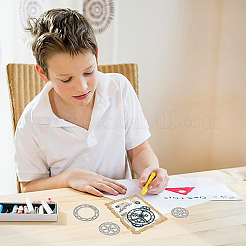 Углеродистая сталь разрезает трафареты DIY-WH0309-524