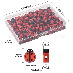 200шт бусины из полимерной глины ручной работы CLAY-FS0001-41