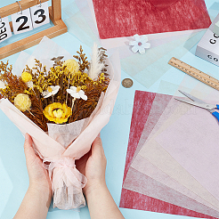 150 pièce de papier d'emballage cadeau carré en coton laiteux imperméable de 5 couleurs&nbsp;DIY-BC0016-58