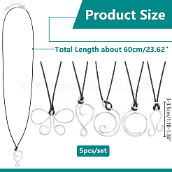 Алюминиевые ожерелья с подвесками&nbsp;NJEW-NB00001