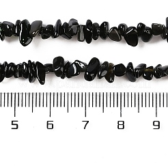 Естественный золотистый отлив обсидиан бисер пряди G-G0003-B33-01