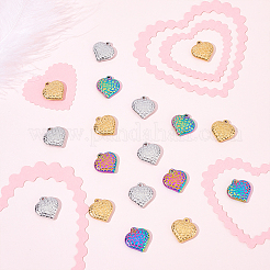 24 шт. подвески из нержавеющей стали 304 двух цветов STAS-DC0010-66