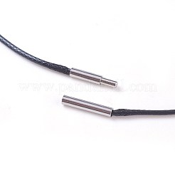 Fabrication de collier en corde de polyester ciré&nbsp;MAK-I011-03C