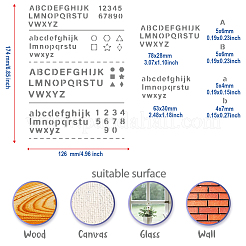 Трафареты для резки металла из нержавеющей стали DIY-WH0289-139