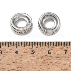 Perlas de acero inoxidable 304 con agujeros grandes&nbsp;SA-CBA1CA2-13P
