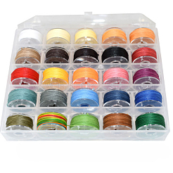 Вощеный шнур полиэстера YC-E007-0.55mm-01