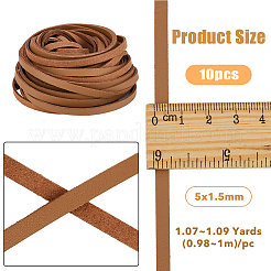 10 шт. плоский шнур из искусственной кожи&nbsp;WL-DC0001-02D
