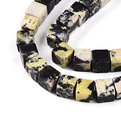 Бусы из натуральной желтой бирюзы (яшмы) G-T140-40