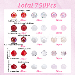750 kit di perline fai da te per San Valentino in 15 stili&nbsp;DIY-SP0006-64A