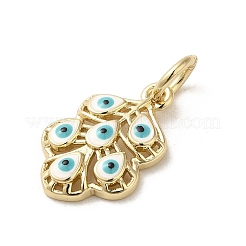 Латунь эмаль подвески&nbsp;KK-E092-21G-02