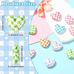 10шт УФ-покрытие непрозрачные акриловые бусины&nbsp;MACR-YW0004-42