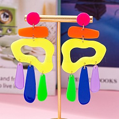 Акриловые самородки с каплевидными подвесками-серьгами&nbsp;FS-WGA8E59-01