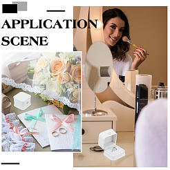 Пластиковые шкатулки для колец&nbsp;OBOX-WH0085-173C