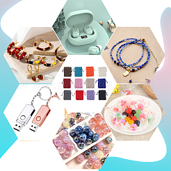 24 шт. 12-х цветные мешочки из мешковины для упаковки ABAG-BBC0001-09