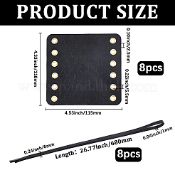 Чехлы на руль велосипеда из искусственной кожи для шоссейного велосипеда&nbsp;AJEW-WH20018-101D