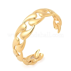 Браслеты-манжеты из нержавеющей стали 304 для женщин&nbsp;BJEW-B134-01G