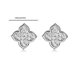925 Ohrstecker aus Sterlingsilber mit Moissanit-Pavé für Damen&nbsp;NZ9775