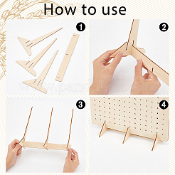 Подставки для сережек из дерева с наклоном назад EDIS-WH0016-048