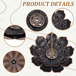 60 шт. держатель для благовоний из сплава&nbsp;AJEW-WA0001-22