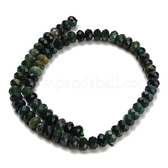 Природные моховой агат бисер нитей G-Z111-A54