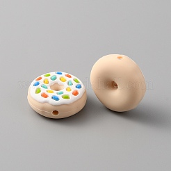 Силиконовые бусины&nbsp;SIL-WH0001-40A