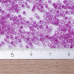 MIYUKIデリカビーズ  シリンダー  日本製シードビーズ  11/0  （db0074)フクシア裏地  1.3x1.6mm  穴：0.8mm  約2000PCS /ボトル  10 G /ボトル&nbsp;SEED-JP0008-DB0074