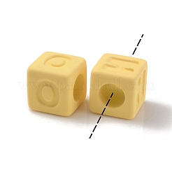 Прорезиненные прозрачные акриловые бусины&nbsp;OACR-K007-014E