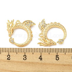 Латунные микропаве прозрачные подвески с фианитом KK-H460-10G