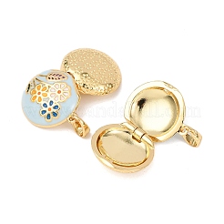 Латунь эмаль Locket подвески KK-G543-01G-02