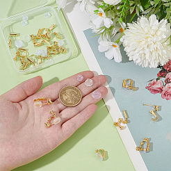 20 шт. 5 стиля фурнитуры для сережек-клипс из латуни KK-WR0001-74