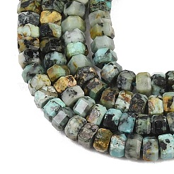 Бусы натуральная африканская бирюза (яшма)&nbsp;G-G345-C23-2x4mm