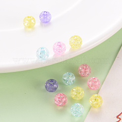 Прозрачных бусин акриловые треск&nbsp;MACR-S370-G8mm