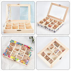 Boîte de rangement en bois&nbsp;CON-WH0081-06