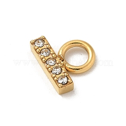 Ионное покрытие (ip) нержавеющая сталь 304 с подвесками из стразов&nbsp;STAS-G351-15G-02