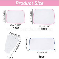 4 Stück Bügeleisen-Schuhüberzug in 4 Stilen und Polyestermatte sowie hitzebeständiges Nylon-Schutznetztuch und -Pad&nbsp;TOOL-CA0001-14