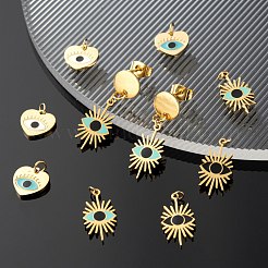 8 шт. 4 подвески из хирургической нержавеющей стали 316 с эмалью STAS-LS0001-78G