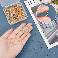 400 шт. латунные наконечники для бусин KK-BBC0004-50