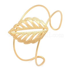 Браслеты-манжеты из нержавеющей стали 304 для женщин BJEW-U026-05G