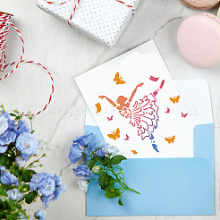 Modelli di stencil per dipingere disegni in plastica&nbsp;DIY-WH0396-0117