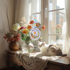 Стеклянные ловцы солнца HJEW-WH0001-11