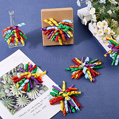 Selbstklebendes Geschenkpapier-Accessoire aus gelockten Polyesterschleifen&nbsp;DIY-WH20053-03A