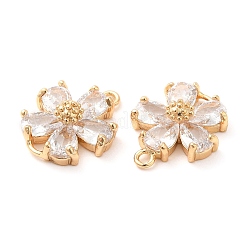 Подвески из латуни и прозрачного стекла KK-F860-29G