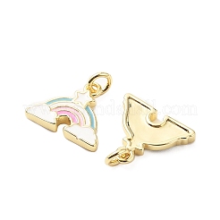 Латунь эмаль подвески&nbsp;KK-L237-028G-04