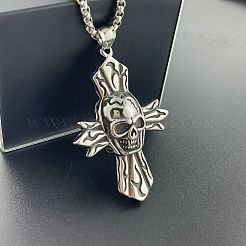 Мужской кулон-крест в стиле панк-готика из нержавеющей стали 304 ZG6049