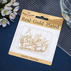 36шт 2 стиля латунные подвески&nbsp;KK-BBC0017-93