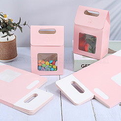 Rechteckige Geschenkboxen aus Papier mit klarem Fenster&nbsp;CON-WH20003-02B